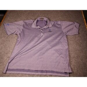 Descente Las Vegas National Golf Club Polo Shirt Mens XL Purple Egyptian Cotton
